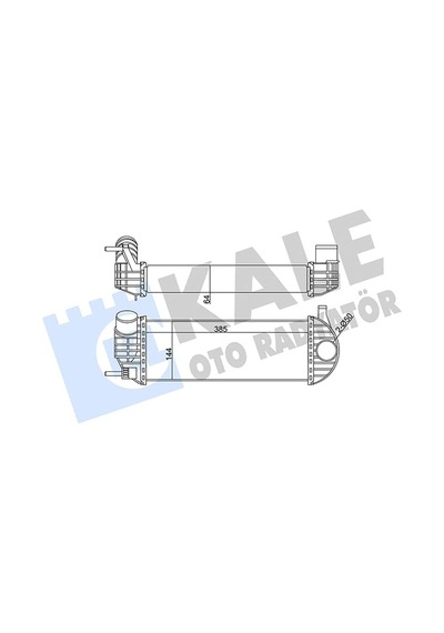 Kale Turbo Radyatörü Intercooler 2 Sira Pa Renault Kangoo Iıı 1.5 Dci K9k 08 Kal 344980