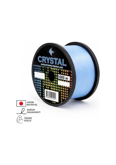 1000 Mt Bobin Misina - Crystal - Mavi - Ekstra Güçlü - 0,30 Mm