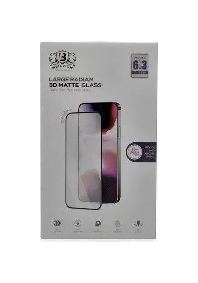 Mey İthalat iPhone Uyumlu 16 Pro Bilvis 3d Mat Cam Ekran Koruyucu