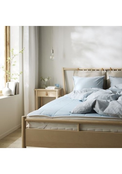Ikea Kejsarolvon Çift Kişilik Alez, Bej-mavi, 160x200 Cm, Soğuk Tutan Ürün