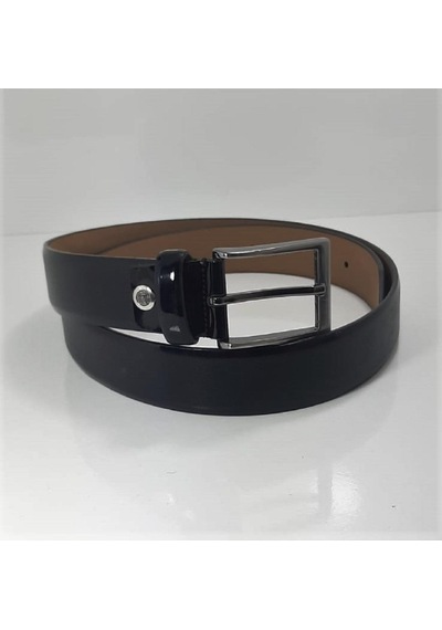 Fiyra 3093 Lacivert Rugan Üst Sınıf Hakiki Deri 3,5cm Erkek Kemer Lacivert