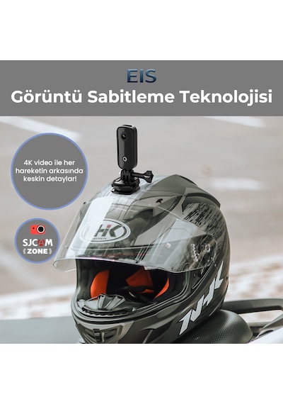 SJCAM C100+ 4K UHD 2160p WiFi 15MP EIS 115° H.265 30 Metre Su Geçirmez Mini Aksiyon Kamerası