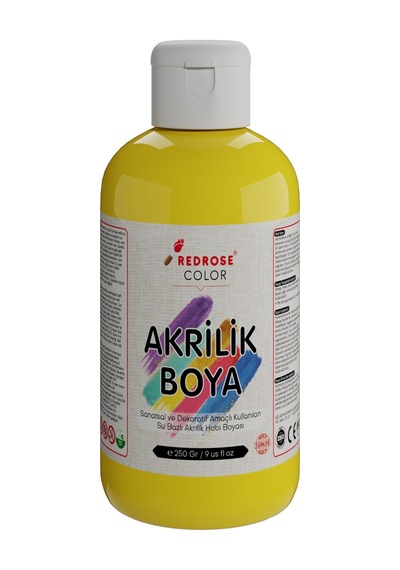 Red Rose Sarı Akrilik Boya 250 G