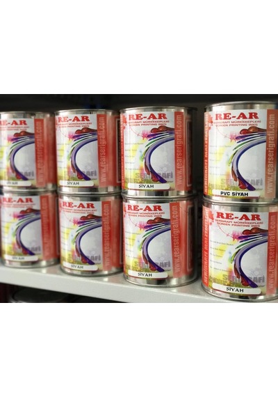 Re-Ar Siyah Serigrafi Baskı Mürekkebi
