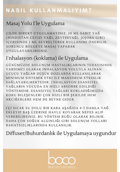 Boco Born In Cosmetics Itır + Lavanta Saf Aromaterapi Uçucu Yağı 2 x 10 ML