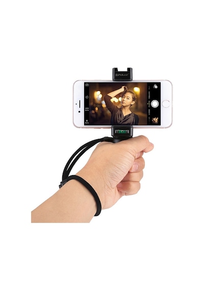 Puluz Video Grip Telefon Elde Tutucu + Bileklik Tripod Adaptörü