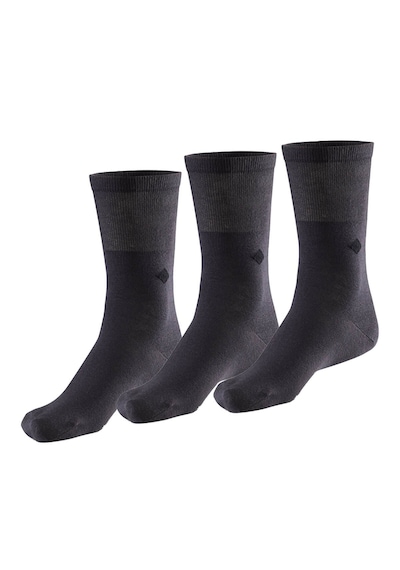 Bonny Silver Koku Yapmayan Soket Gümüş Çorap 3'lü Paket Füme