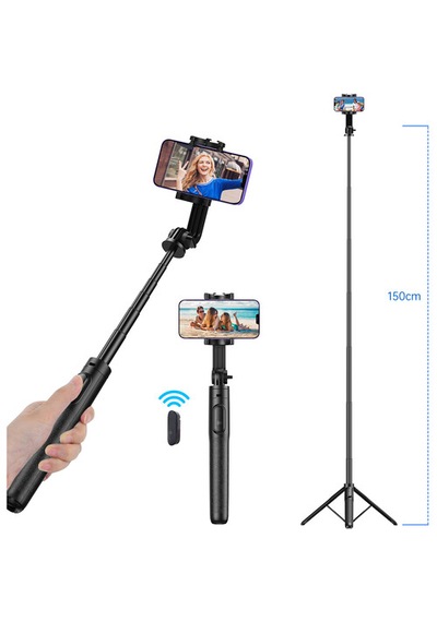Apexel Çok Fonksiyon Selfi Çubuğu 1,5 Mt 150cm