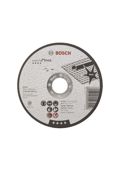 Bosch 125x2.0 mm Expert For Inox Düz Kesici Disk - 2608600094