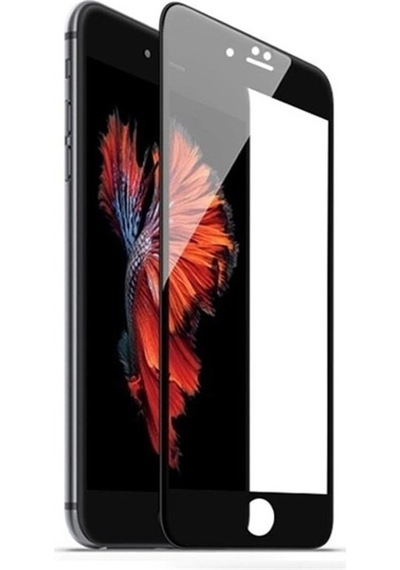 Joyroom Jm222 Apple Uyumlu iPhone 6 Plus Tam Kaplayan Temperli Erkan Koruyucu Siyah