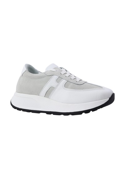 Albishoes Albini Kadın Hakiki Deri Ve Süet Günlük Spor Ayakkabı Beyaz