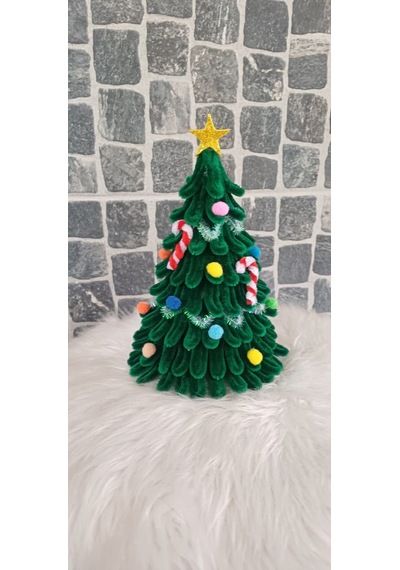 Mini Çam Ağacı Yılbaşı Hediyesi Yılbaşı Sofrası Süsü Yılbaşı Süsü 19 Cm 20