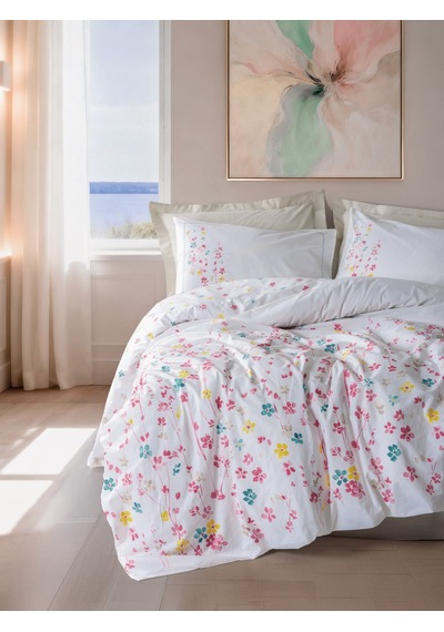 Cotton Box Tek Kişilik Nevresim Takımı Flare Bej