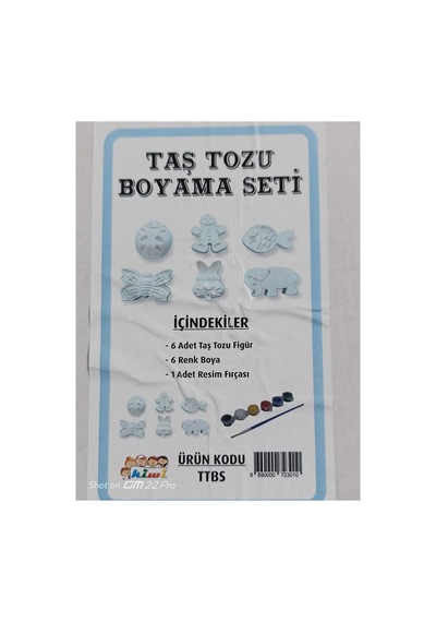 Taş Boyama Taş Tozu Boyama Seti Hayvan Figürlü