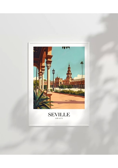 Çerçevesiz Poster Tarihi Sevilla