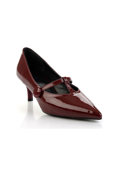 Bambi Bordo Kadın Klasik Topuklu Ayakkabı K01188051008 Bordo