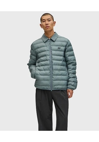 Fred Perry J1301 Collared Insulated Erkek Mont Yeşil