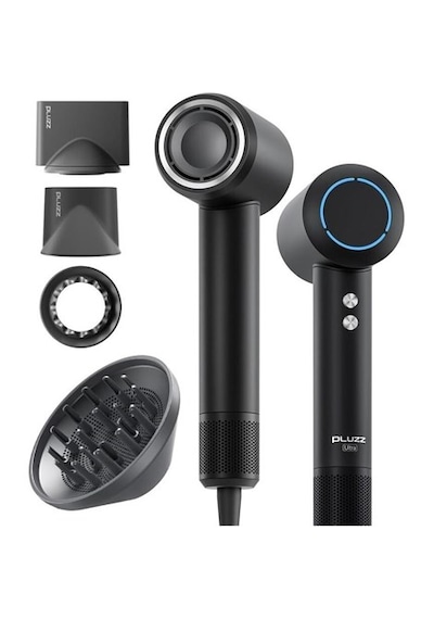 Pluzz X116 Ultra İyonlu Saç Kurutma Makinesi Full Set - Siyah