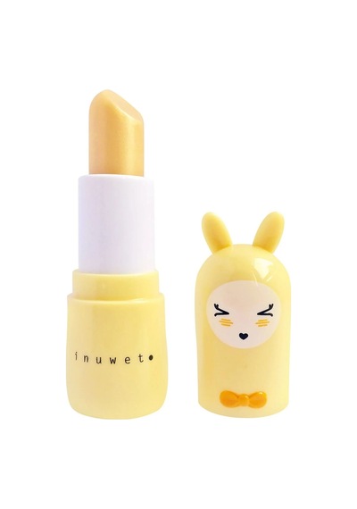 Inuwet Bunny Lip Balm Glitter Gold Pineapple