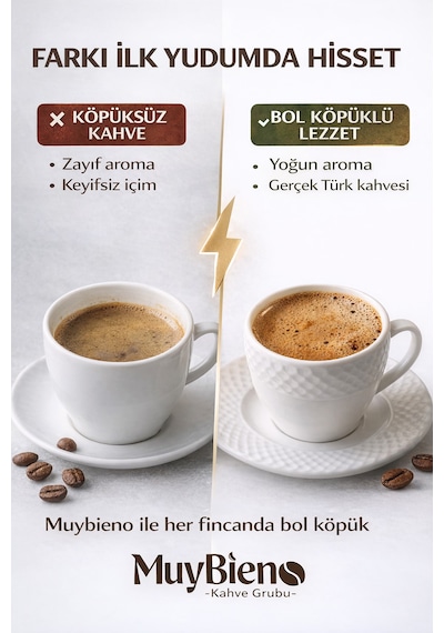Türk Kahvesi 3x100g %100 Arabica Bol Köpüklü Yoğun Aromalı Taze Öğütülmüş