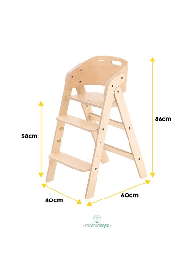 Mamatoyz My Chair OnlyChair NATURAL Mama Sandalyesi Sadece Sandalye Natural