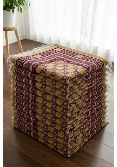 10 Adet Kadife Seccade Eflatun 70cmx110cm 400gr Hac Ve Umre Çok Renkli