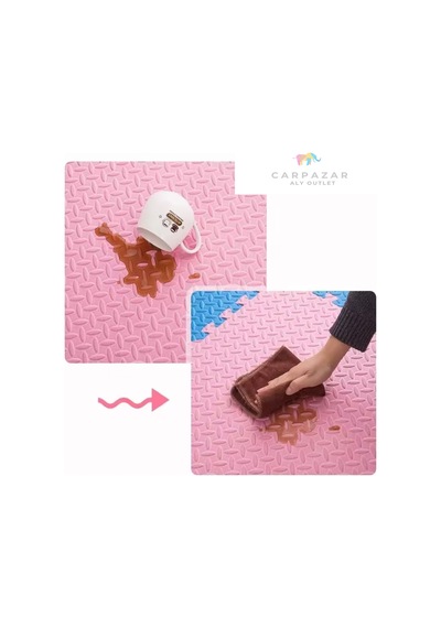 Damla Desen Tatami Eva Spor Yoga Pilates Oyun Matı Halısı Minderi Puzzle 50x50 13mm 8 Adet 100x200 Mor