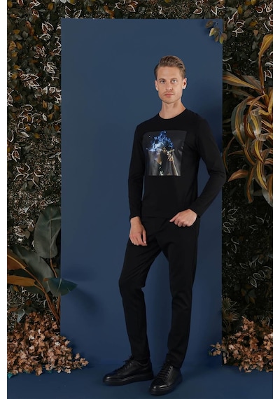 Efor Ts 861 Siyah Spor T-shirt Siyah