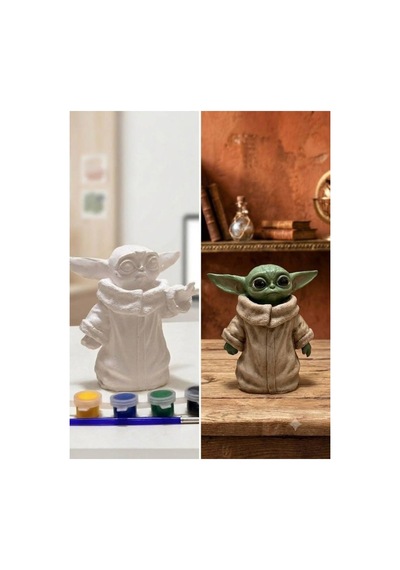 Yoda Taş Tozu Boyama Obje Heykel Boyama Aktivite Ve Hobi Seti - 904831358