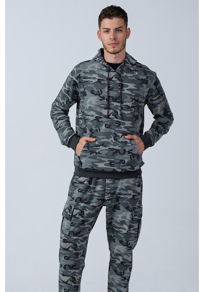 Alexander Gardi Alexandergardı Kamuflaj Desenli Kapüşonlu Sweatshirt E21-72101-ust 001