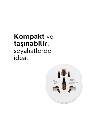 Lexroo Universal Seyahat Adaptörü - Amerikan, İngiliz Ve Avustralya Fişi Dönüştürücü