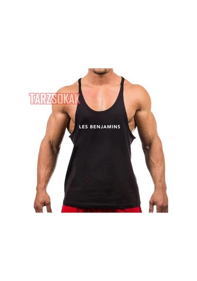 Tarzsokak Gym Tank Top Fitness Sporcu Atleti Lesbenja Siyah