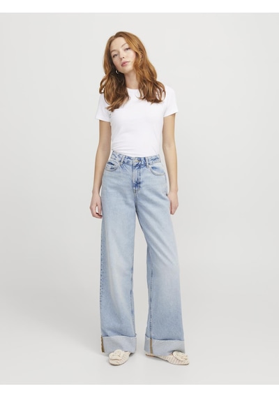 Jack & Jones Kadın Wide Leg Jean - Tokyo - 12269083 Light Blue Denim