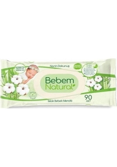 Bebem Natural Islak Mendil 90'lı 2'li