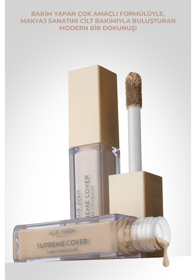 Alix Avien Kalıcı Nemlendirici Hücre Onarıcı Leke Karşıtı Kapatıcı Supreme Cover Concealer 910 Milky Walnut