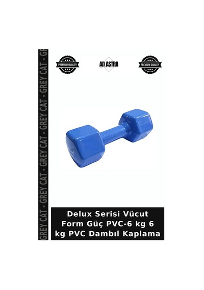 Delux Serisi Vücut Form Güç Pvc-6 Kg 6 Kg Pvc Dambıl Kaplama