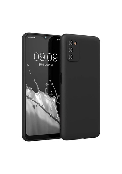 Newface Samsung Galaxy A03s Kılıf First Silikon - Siyah