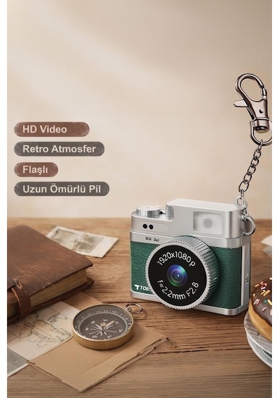 Torima CMR35 Mini Anahtarlık 1080P Dijital Fotoğraf Video Kamera