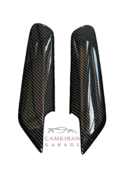 Honda Civic 21-25 Fe1 Uyumlu İç Kapı Kolu Yan Kaplama Karbon Karbon Fiber Parlak