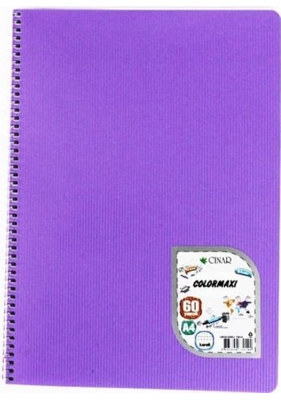 Çınar A4 Defter 60 Yp. Çizgili Spr. Pp. Kpk. Colormaxı Çok Renkli