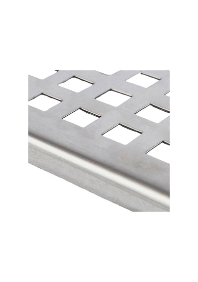 Krom Yer Süzgeci Kare Gider Kapağı 10cmx10cm Paslanmaz Çelik Banyo Duş Yer Sifonu Izgaralı Kapak