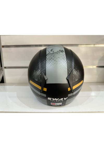 Sway SW-715 Gemini Açık Motosiklet Kaskı Siyah - Titanyum