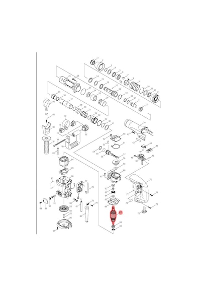 Makita HM0860C Endüvi Rotor Kollektör Ürün Kodu 513563-2