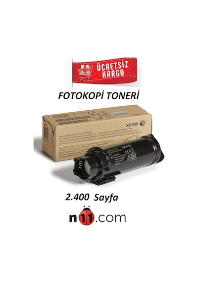 Fotokopitoneri Xerox Phaser 6510-106R03484 Siyah Toneri