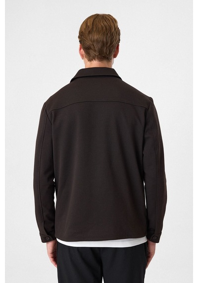 Back And Bond Kahve Regular Fit Fermuarlı Diagonel Mont Çok Renkli