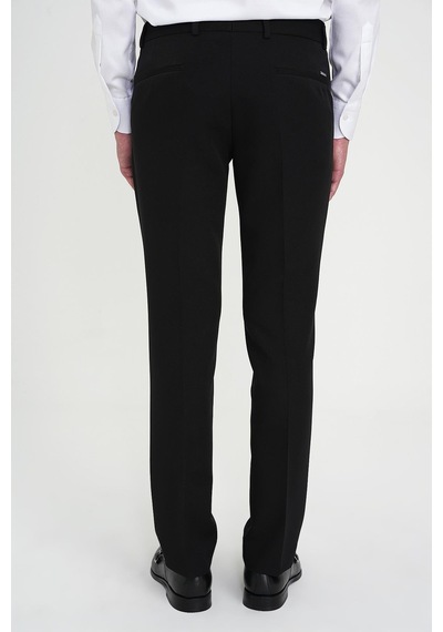 Efor Comfort Fit Beli Lastikli Esnek Siyah Pantolon P 1169 Siyah