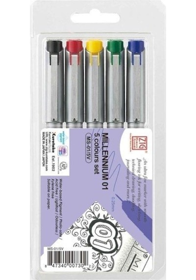 Zıg Çizim Kalemi Mıllenıum Ms-05-5V 0.5Mm 5 Li