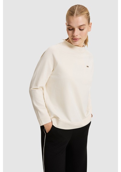 U.S. Polo Assn. Kadın Krem Bisiklet Yaka Basic Sweatshirt 50328980-vr071