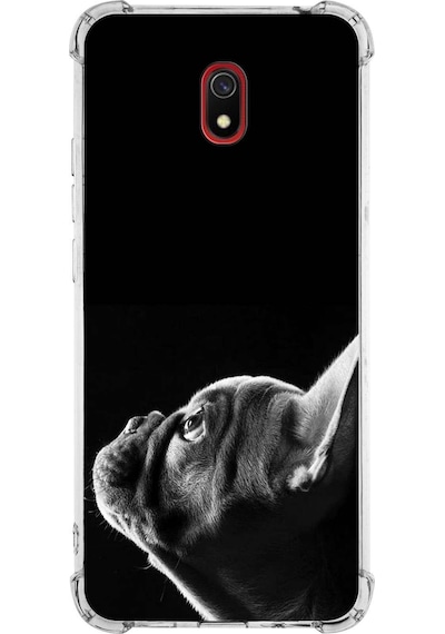 Xiaomi Redmi 8a Uyumlu Köpek 1 Baskılı Şeffaf Köşe Korumalı Antişok Kılıf