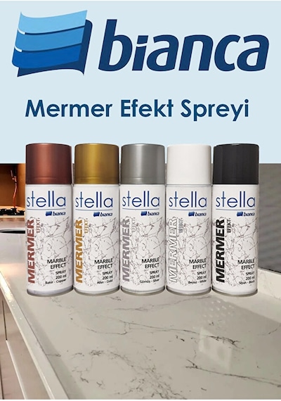 Stella Mermer Efekt Spreyi Siyah